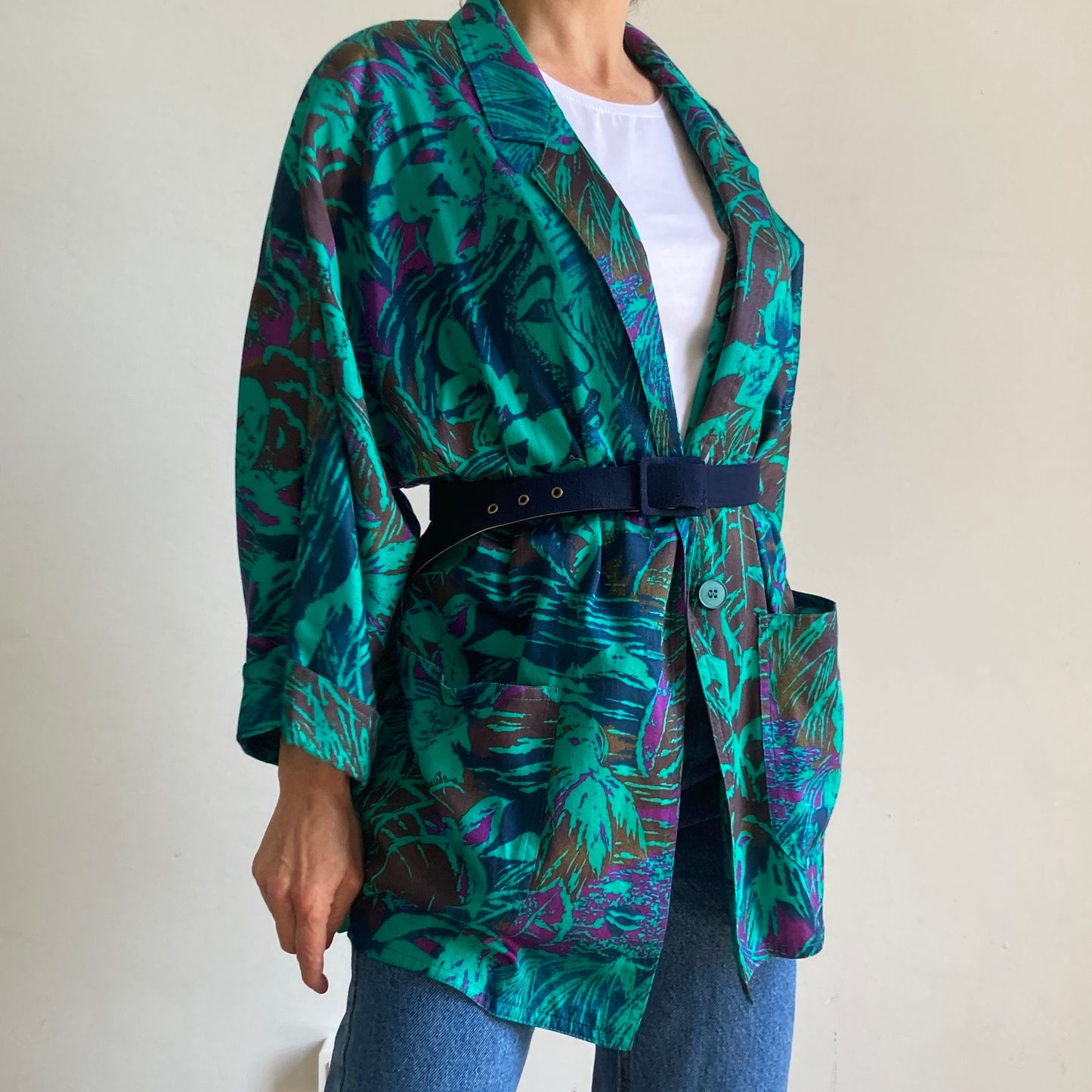 Floral Green Blouse
