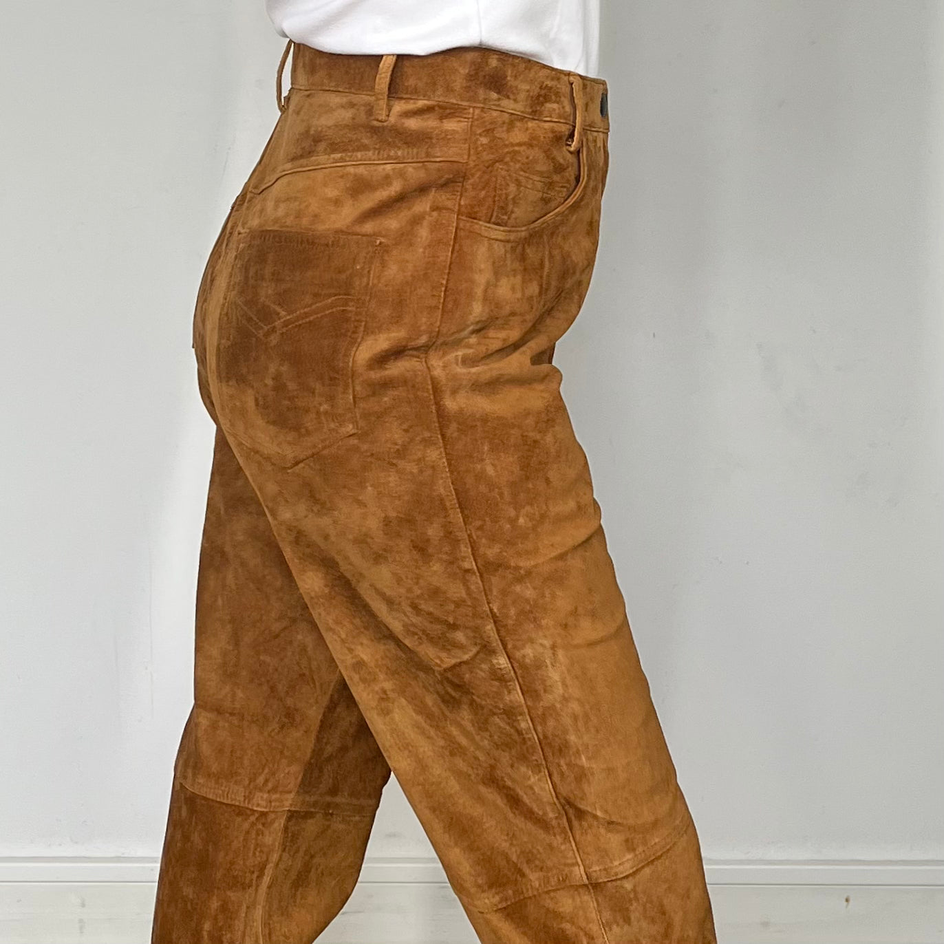 Old stock Brown Leather trousers