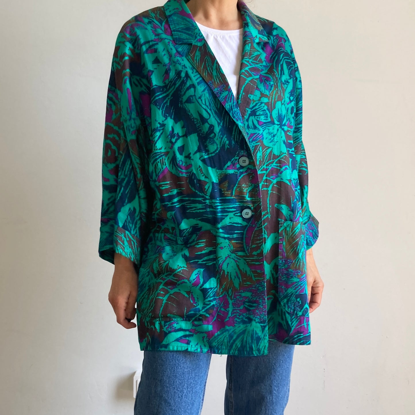 Floral Green Blouse