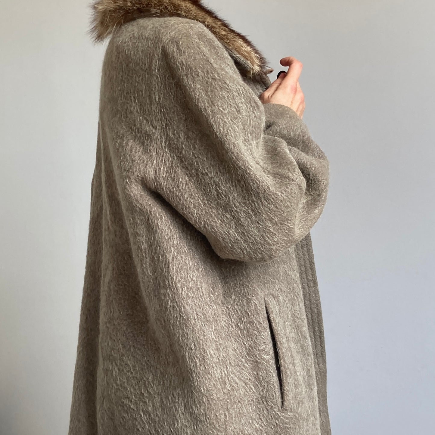Gray Fur Coat
