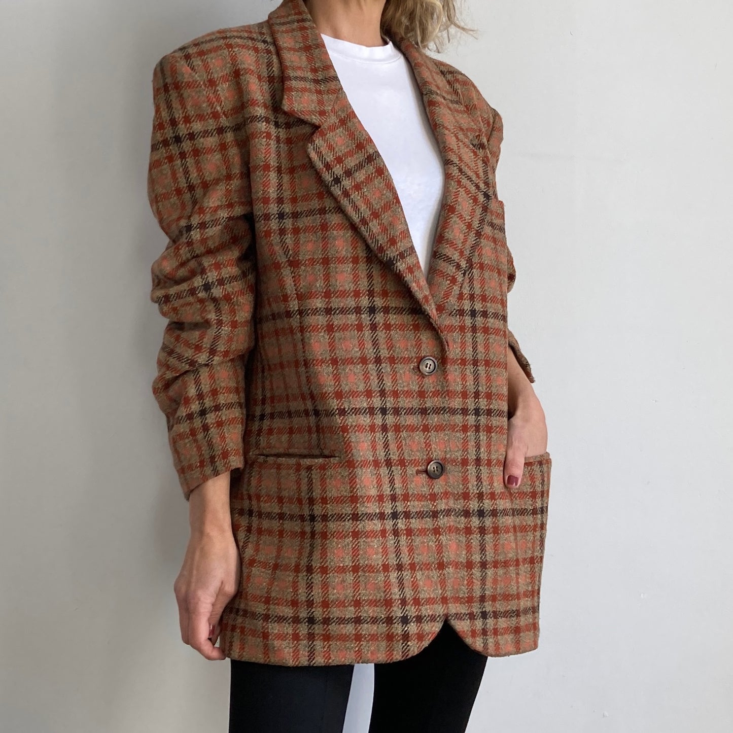 Unisex Plaid Blazer