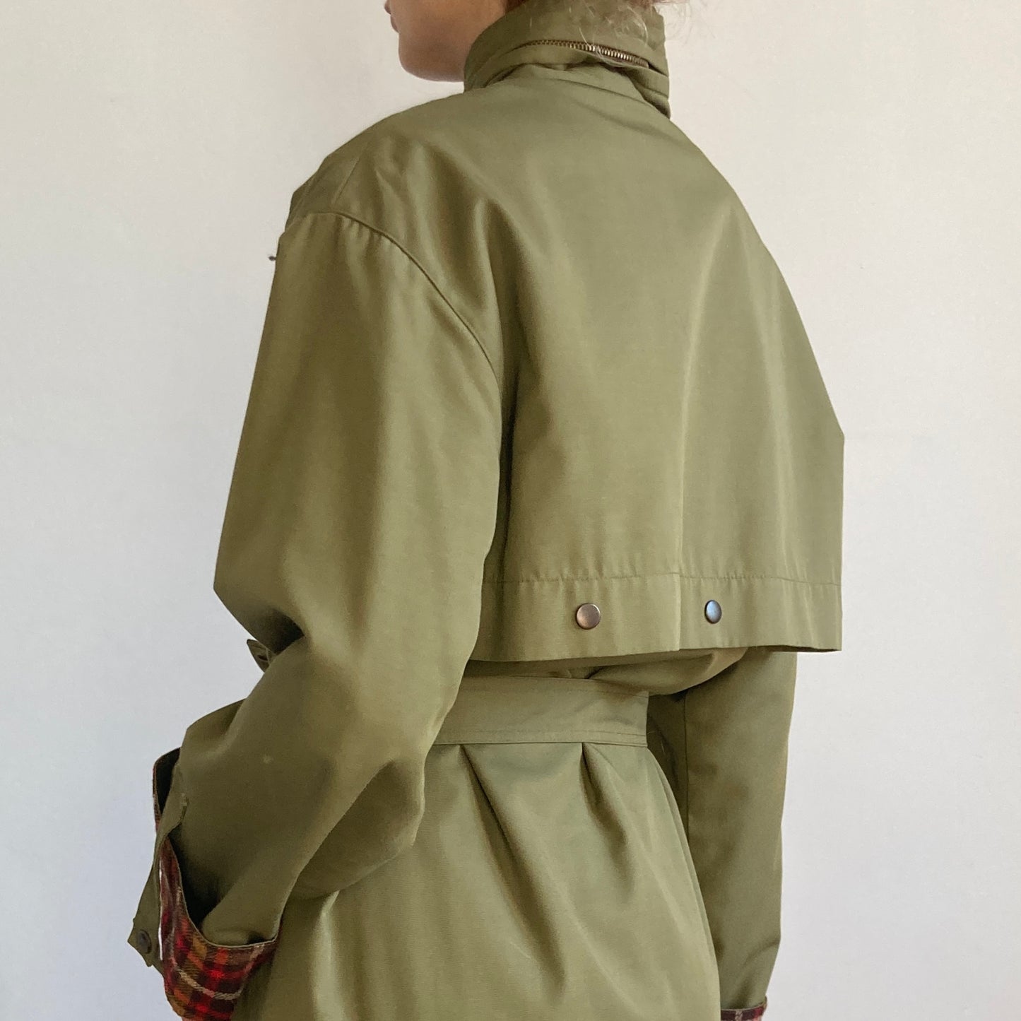 Green Long Trench Coat