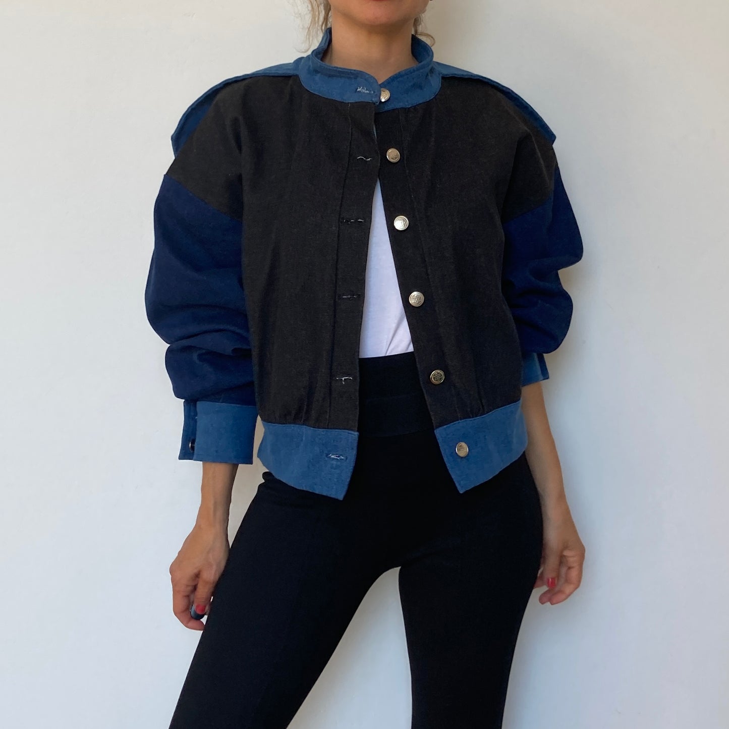 Crop denim jacket