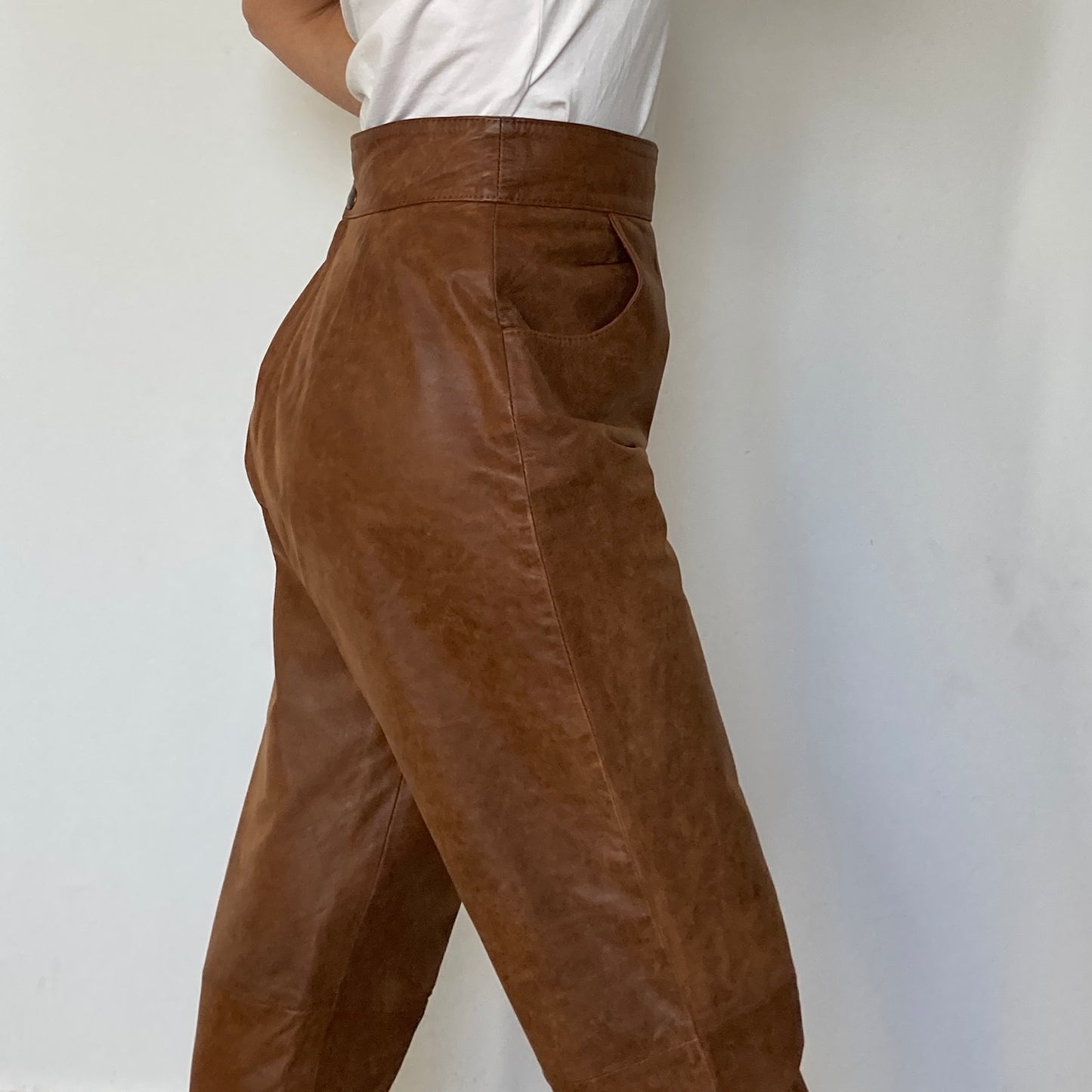 Brown Leather trousers