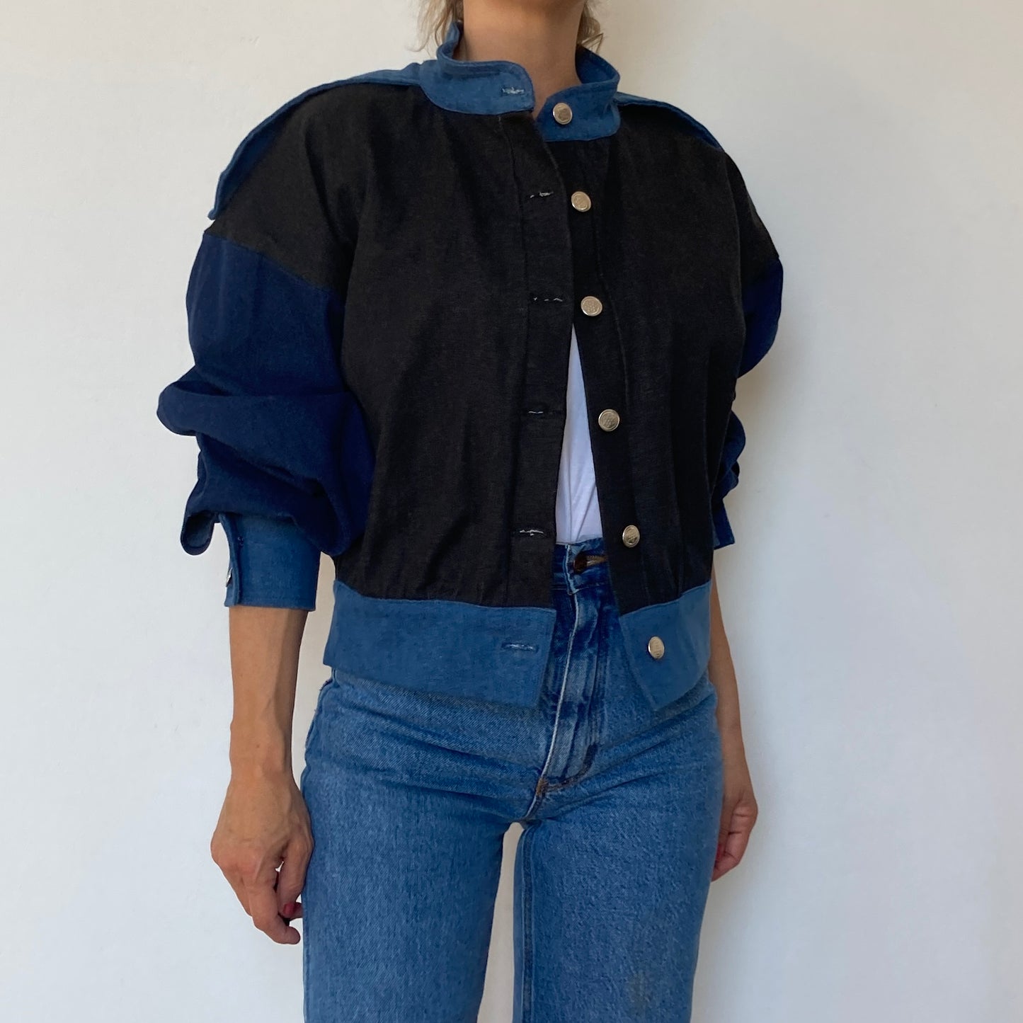 Crop denim jacket