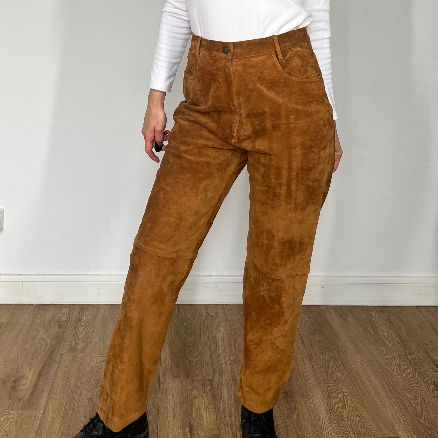 Old stock Brown Leather trousers