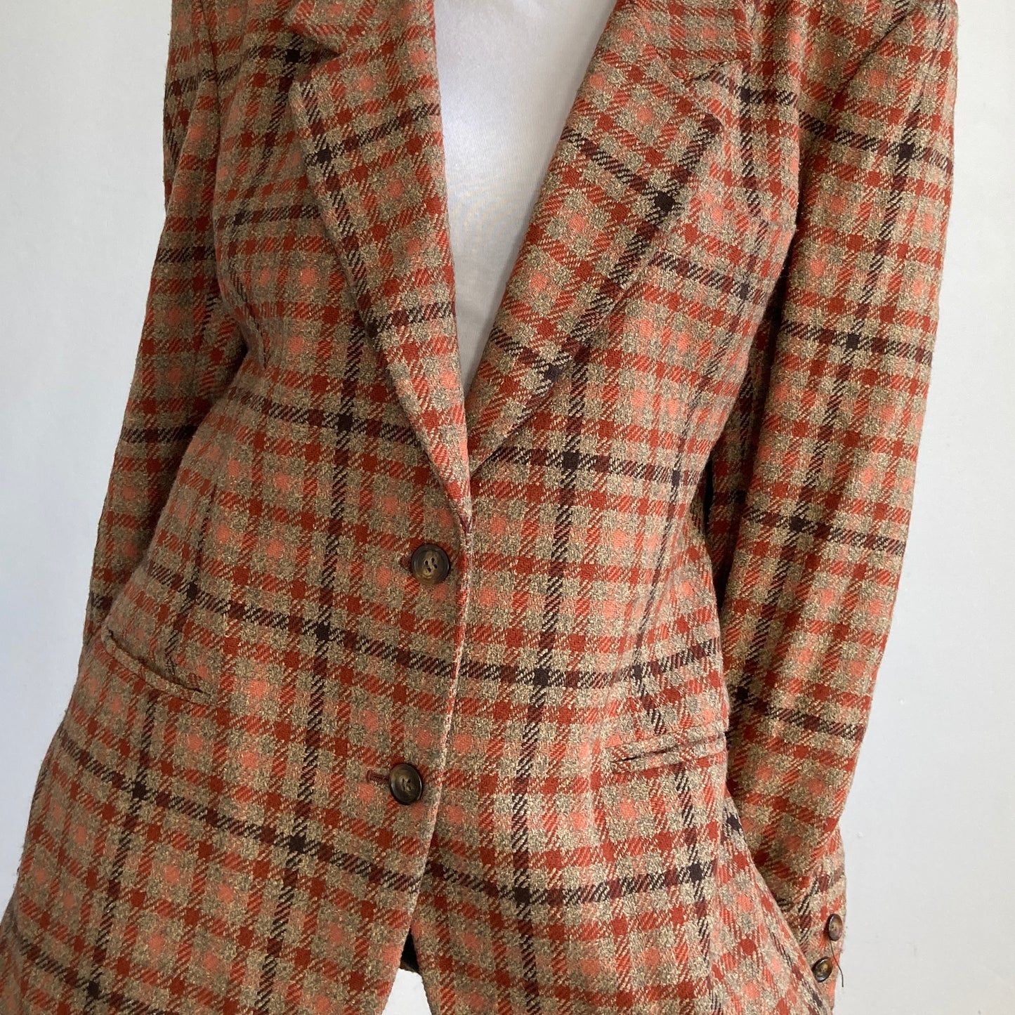 Unisex Plaid Blazer