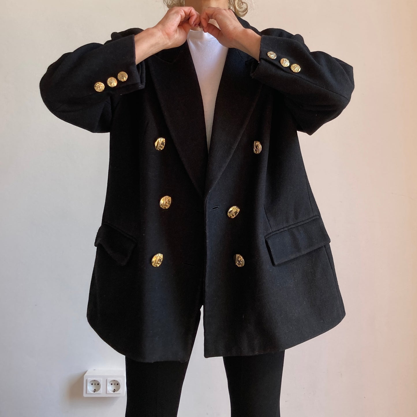 Black Wool Blazer