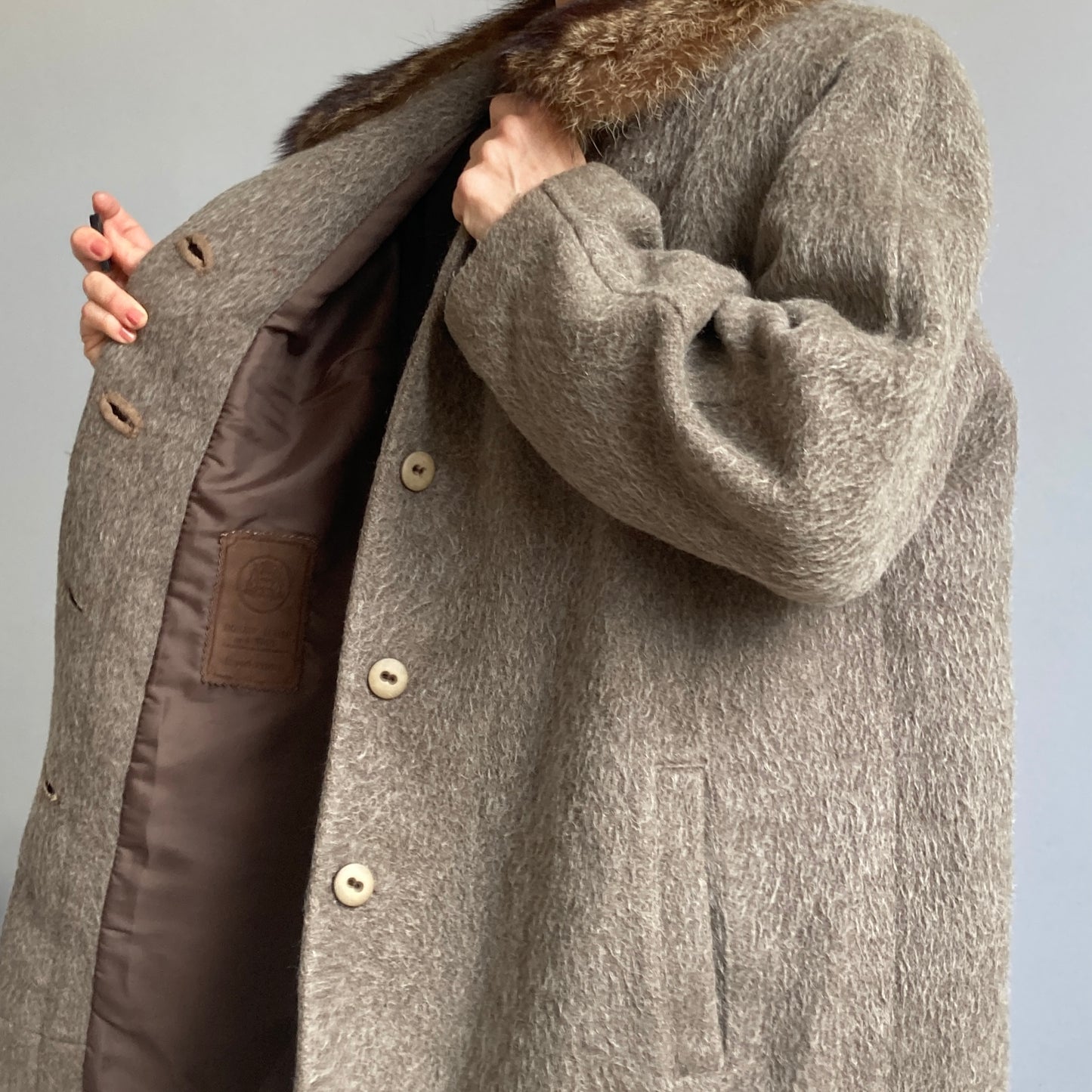 Gray Fur Coat