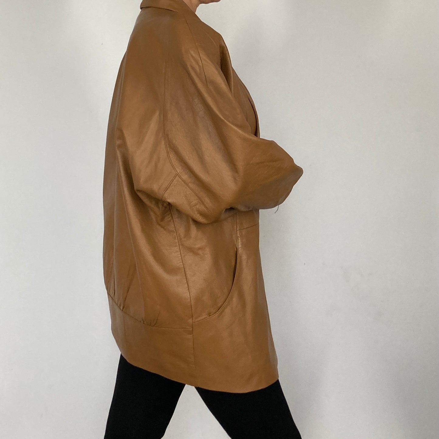Lightweight Camel Leather jacket