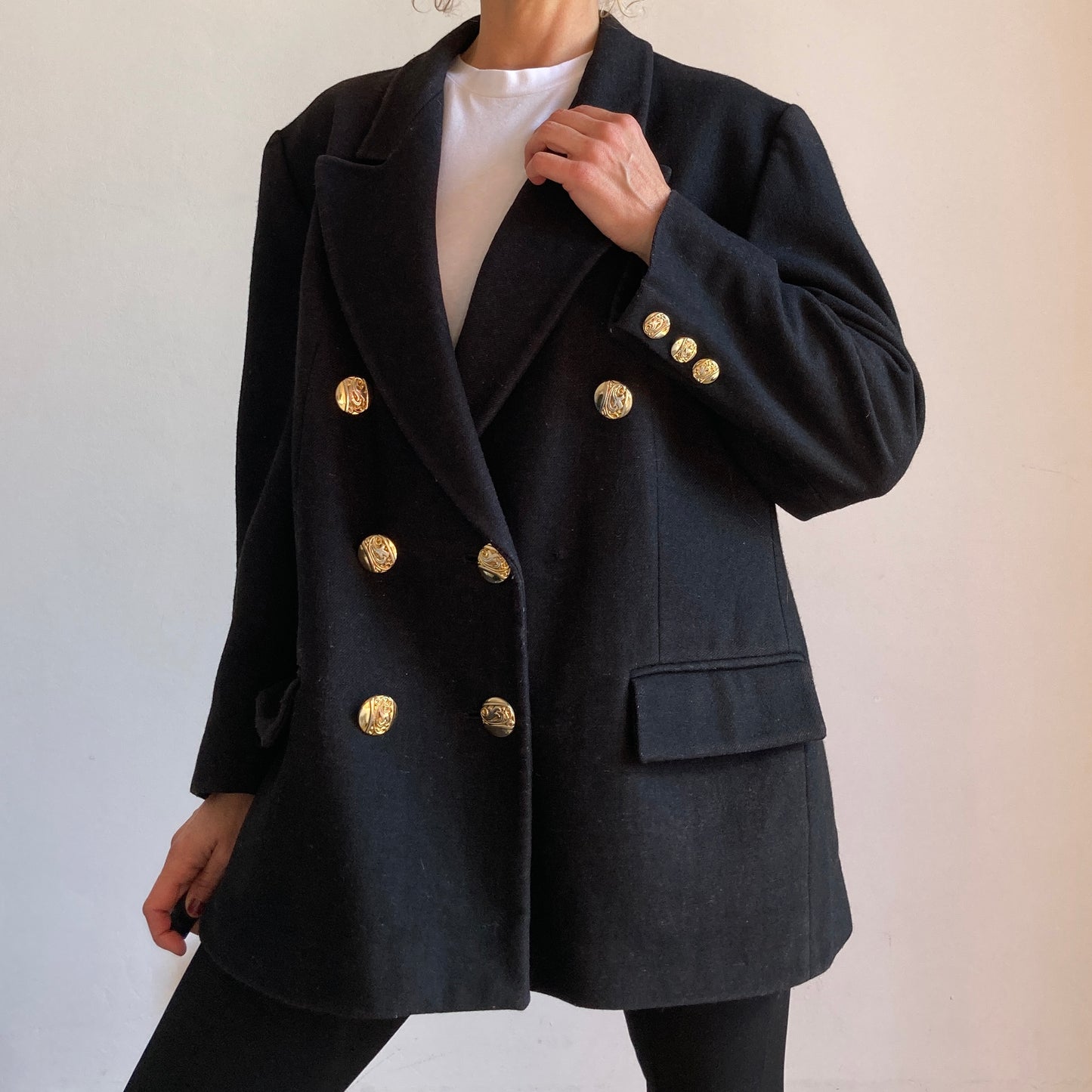 Black Wool Blazer