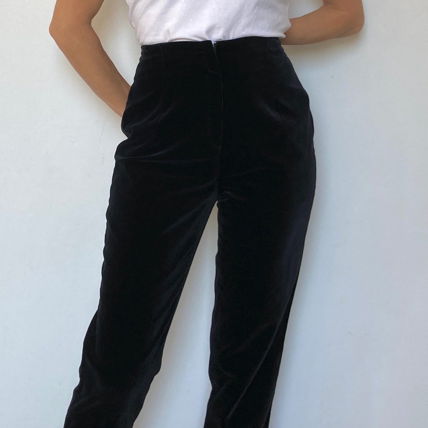 Black Velvet trousers