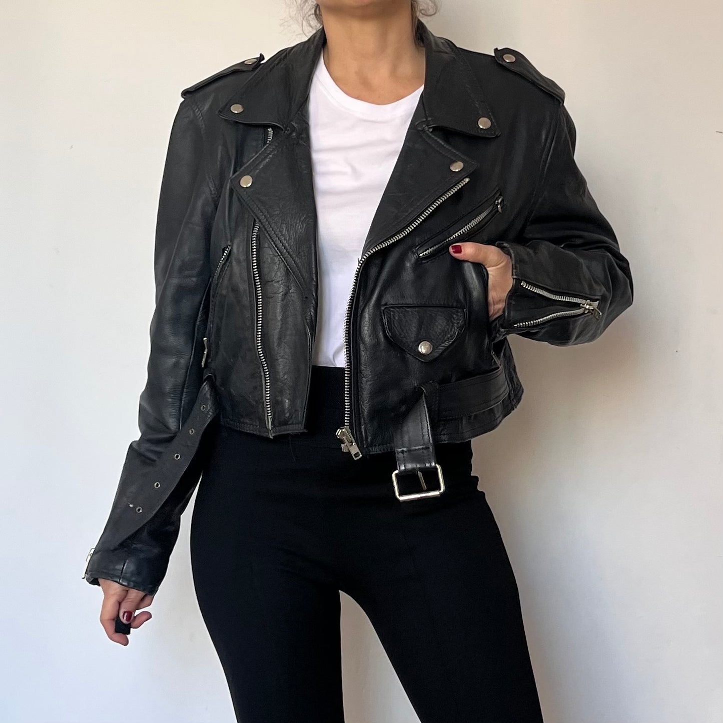 Vintage Biker leather jacket