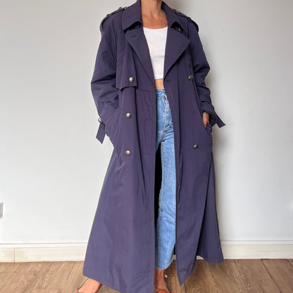 Vintage purple Trench Coat