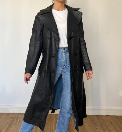 Vintage trench coat with belt