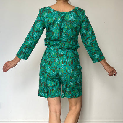 Vintage Two Pieces Green Set