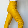 Yellow Leather trousers