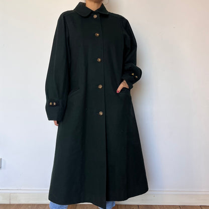 Vintage woman Loden Wool Long Coat