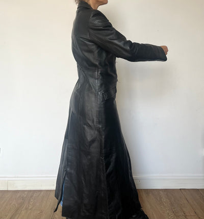 Vintage Fitted long trench coat