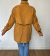 Vintage Suede Leather parka Jacket