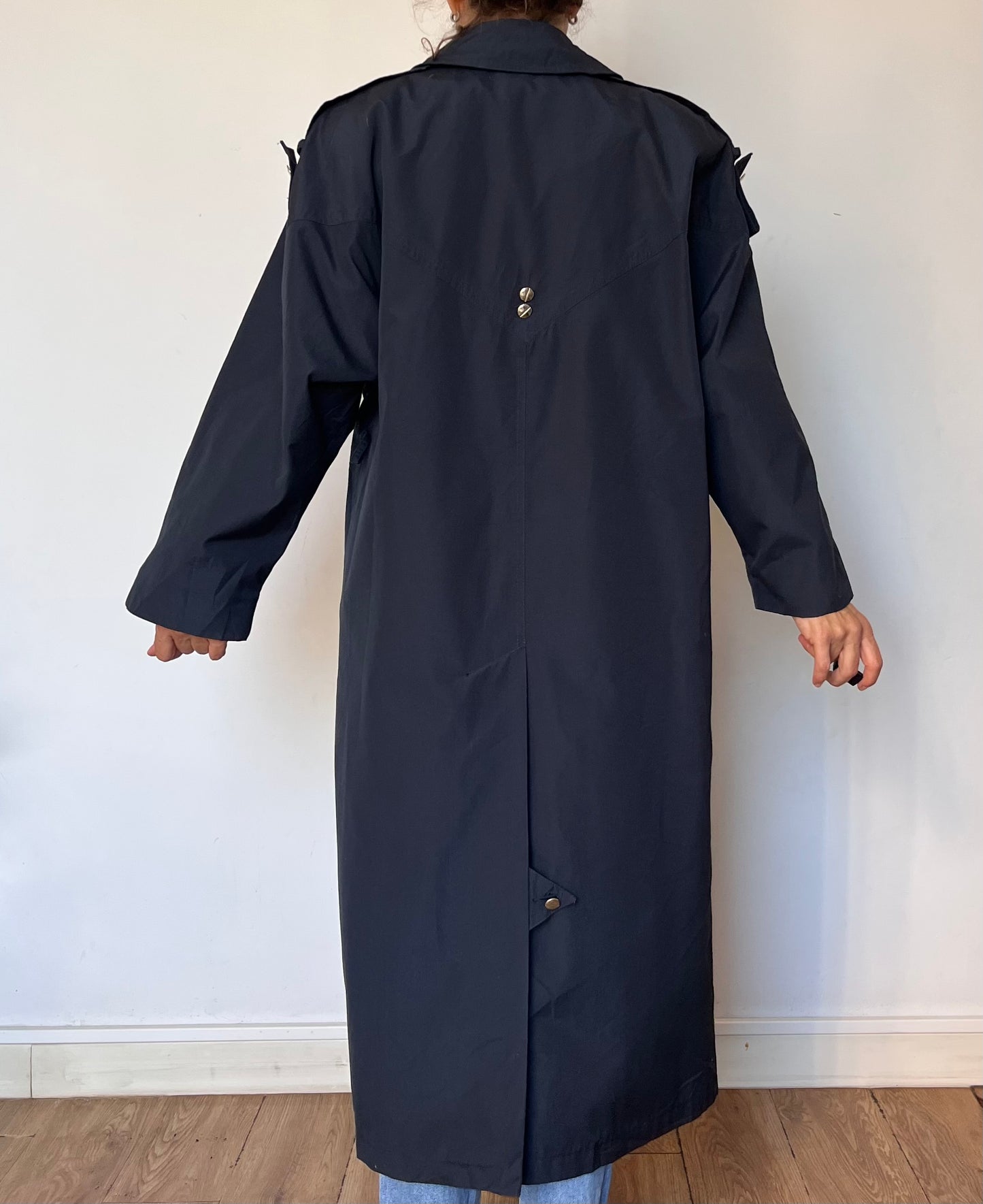 Vintage 1990s blue Trench Coat