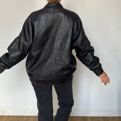 vintage Bomber leather jacket