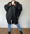 Vintage Batwing black Leather coat