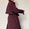 Burgundy Long Trench Coat by London Fog