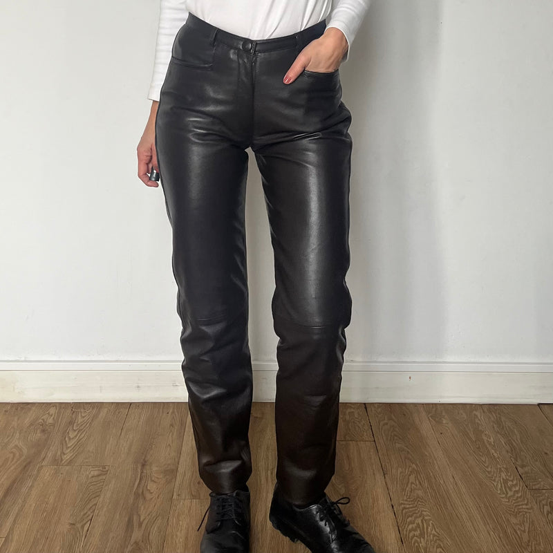 Dark Brown Leather trousers