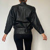 Vintage crop Leather Jacket