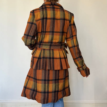 Vintage Plaid Coat by Lee Cooper