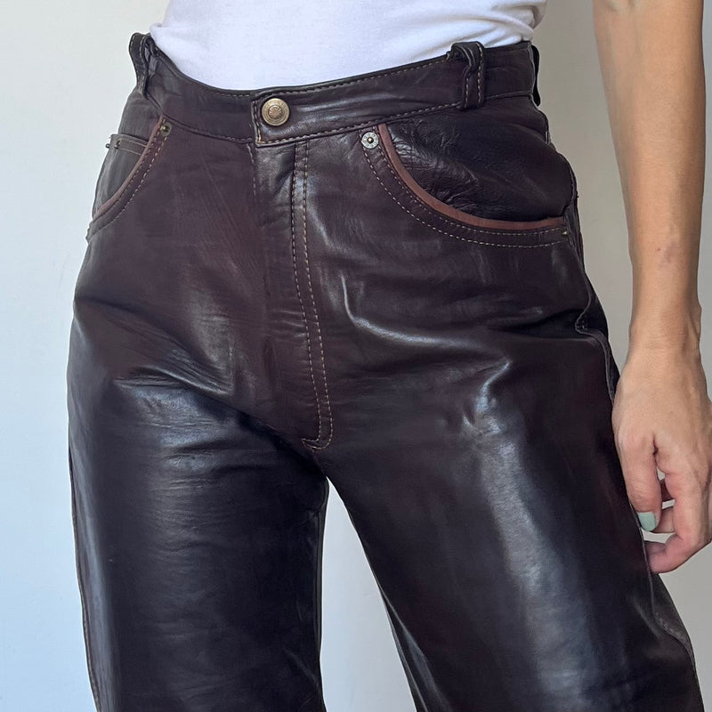 Brown Leather trousers