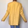 Vintage yellow linen Blazer