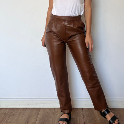 Brown Leather trousers
