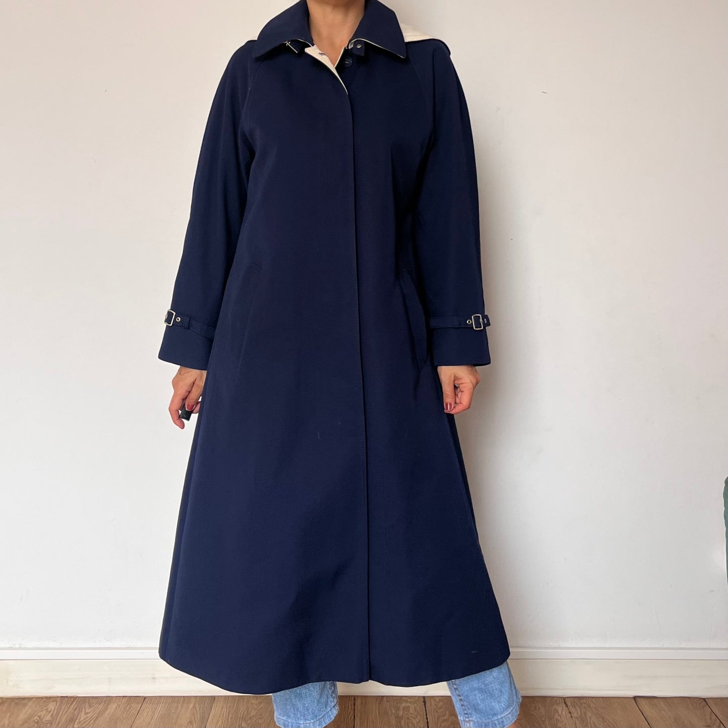 Vintage blue Trench Coat