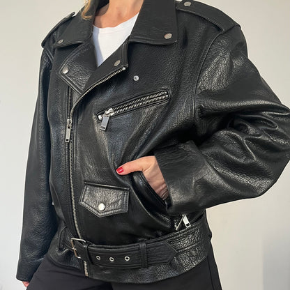 Vintage Motorcycle Biker leather jacket