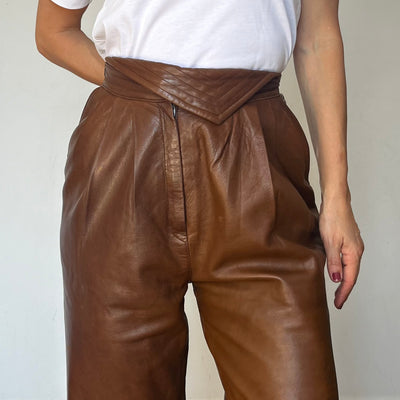 Brown Leather trousers