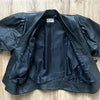 Vintage crop Leather Jacket