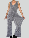 Vintage Striped Jumpsuit