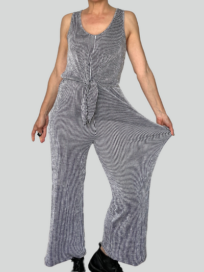 Vintage Striped Jumpsuit