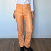 Coral Leather trousers