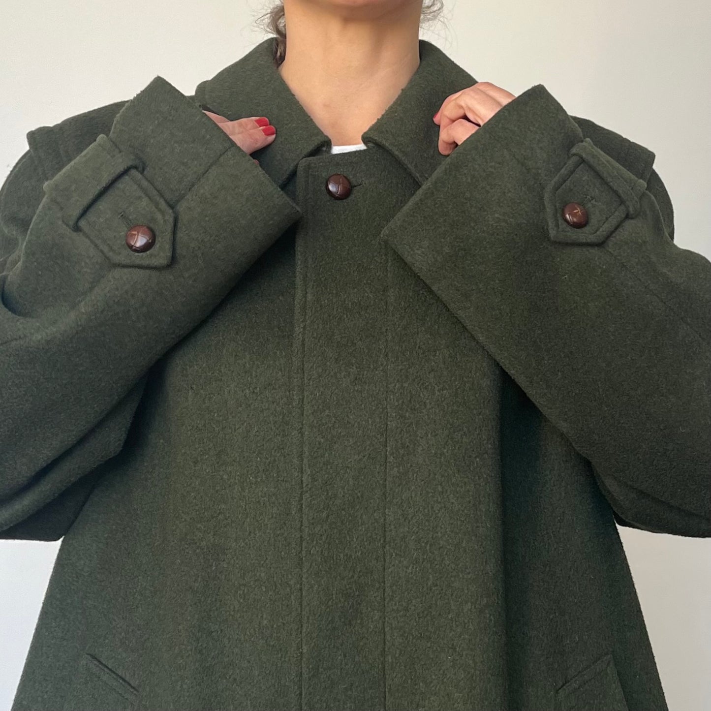 Vintage Austrian Wool Long Coat by Aquila