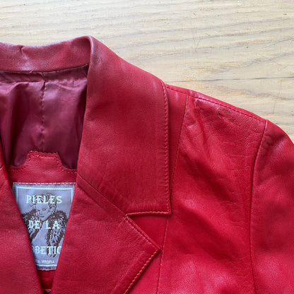 Vintage Red leather jacket