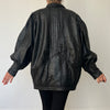 Vintage Balloon Sleeves Thick leather jacket