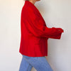 Vintage red wool Cashmere Blazer