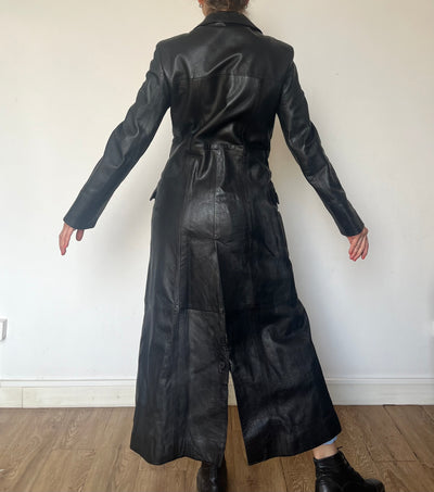 Vintage Fitted long trench coat