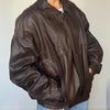 Vintage Brown Bomber leather jacket