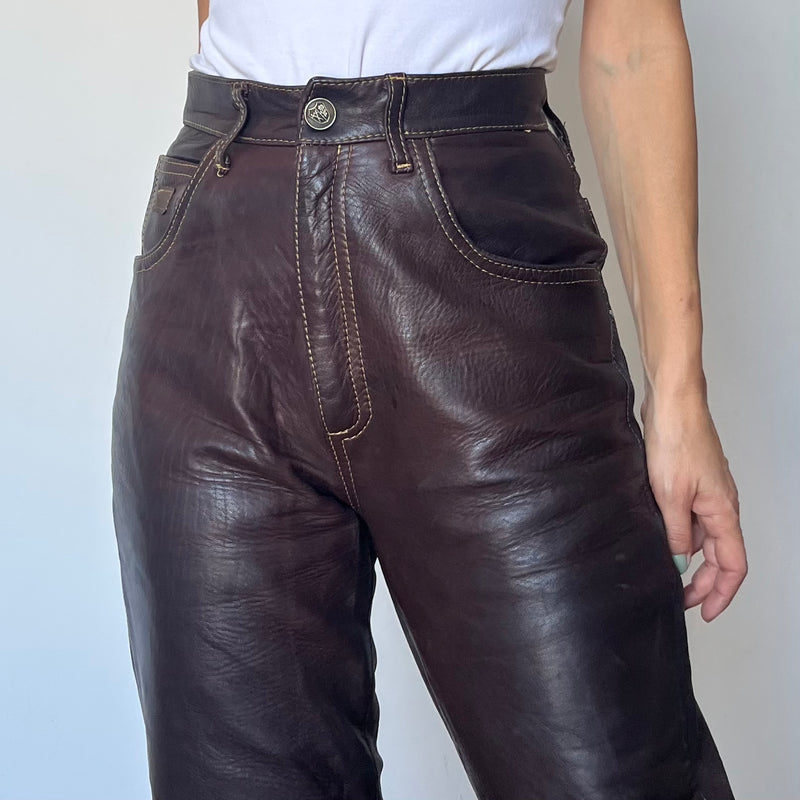 Brown Leather trousers