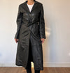 Vintage long trench coat with belt