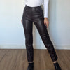 Brown Leather trousers by Guess